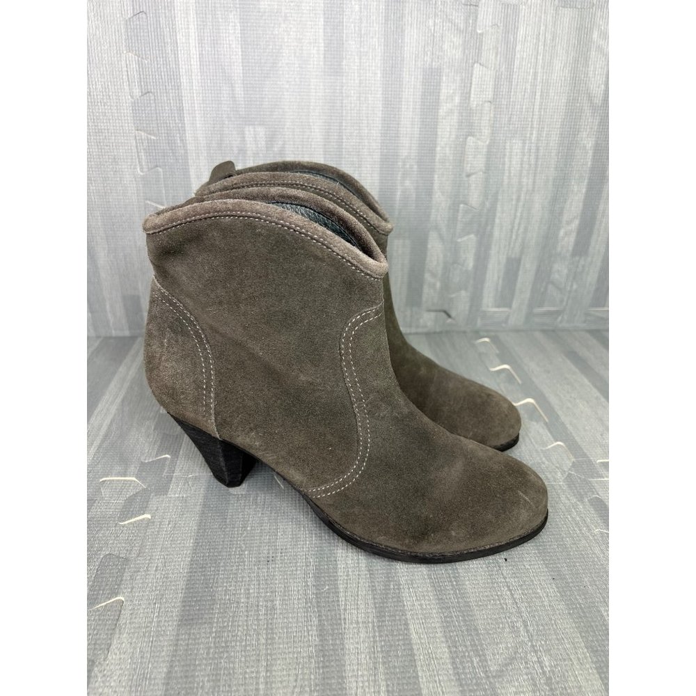 Wittner Suede Leather Faris Ankle Boots Size 39/8.5 Women Grey
